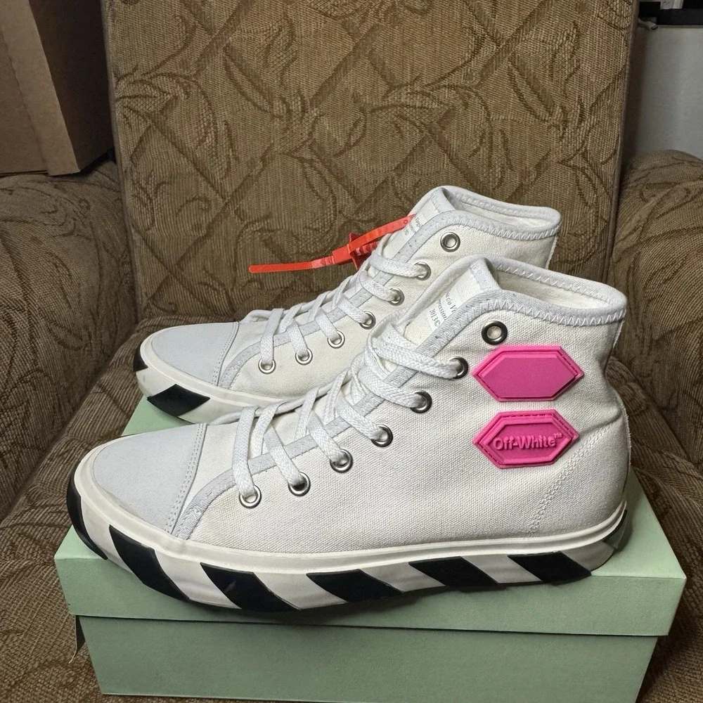 Off-White | Shoes | 23 Offwhite Vulcanized Hightop White Fuchsia 